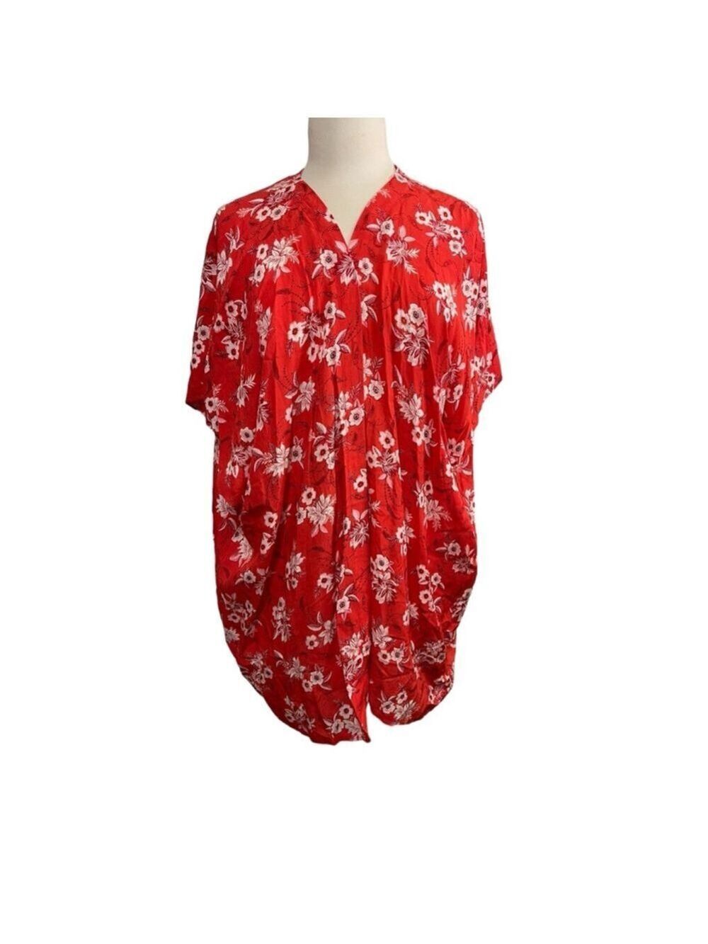 Women's‎ Loft Red Floral Kimono NWT